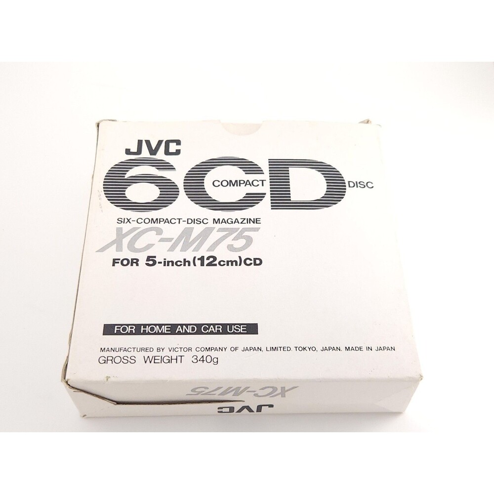 JVC XC-M75 6-Disc CD Changer Magazine Cartridge Sleeve Box Great Condition